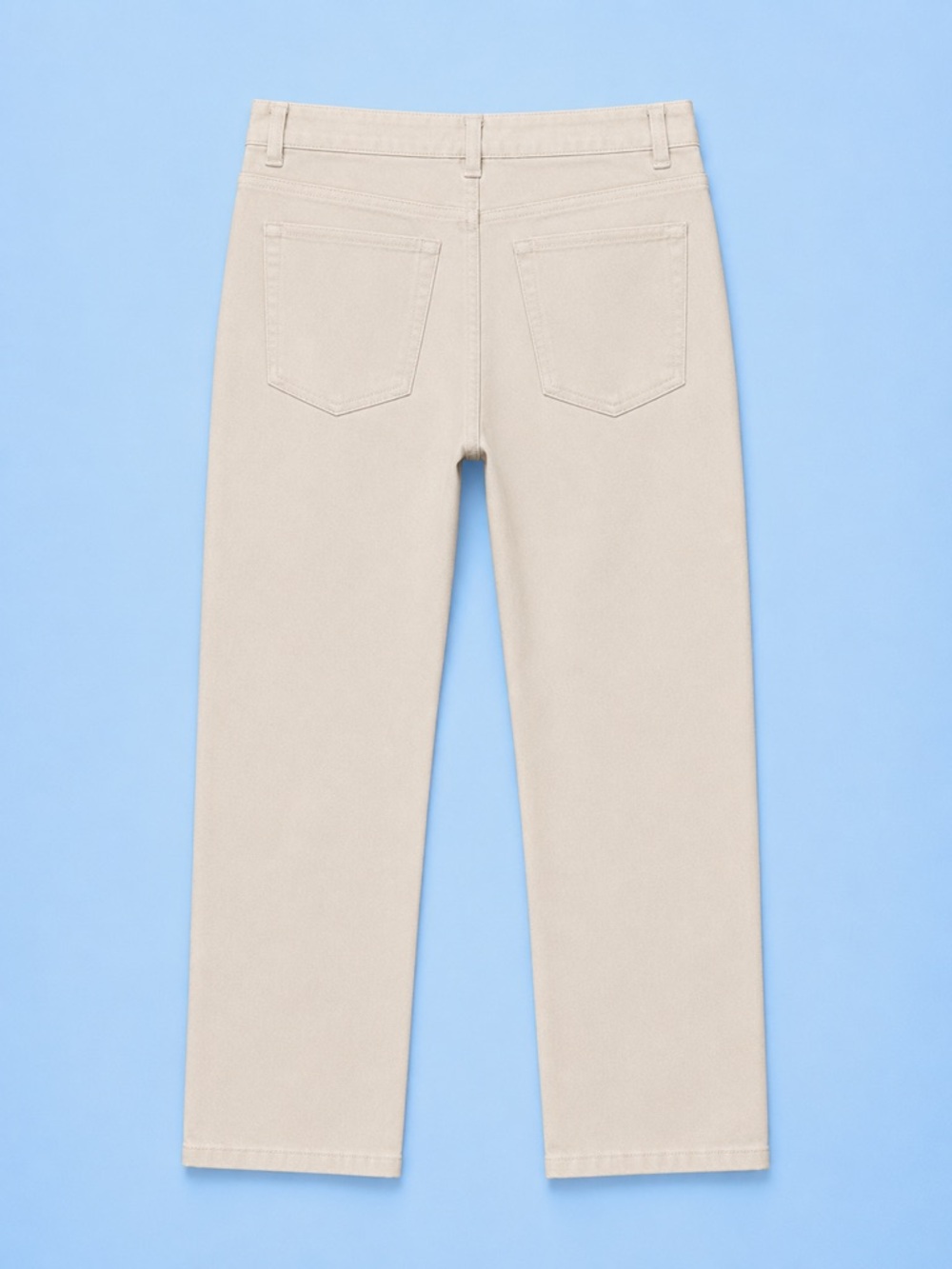 Charter Club Laura Fit Off-White Straight Leg Jeans Stretch Cotton Full Length 6 - Picture 5 of 7